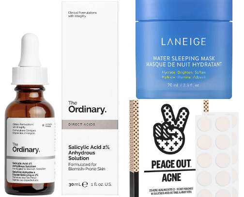Skin care cover photo collage