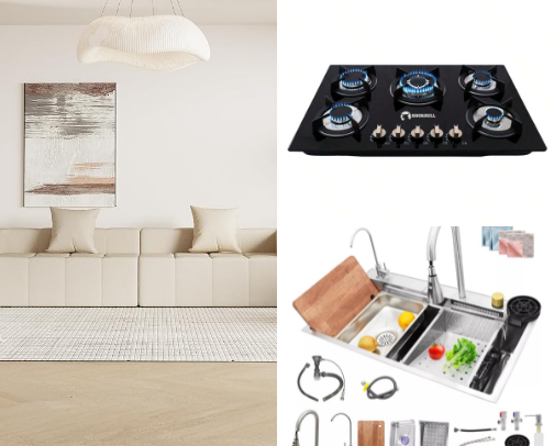 Electrodomésticos y muebles ideales para tu hogar cover photo collage