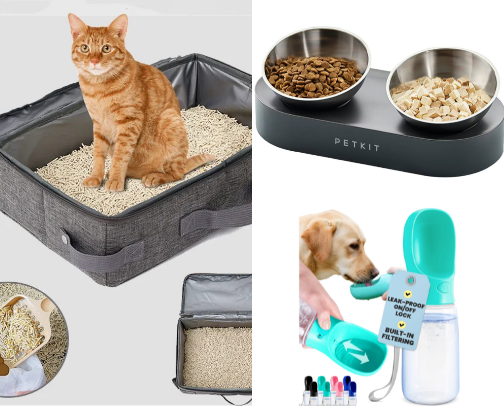 Pet Travel Things I Didn’t Think We’d Use This Much cover photo collage