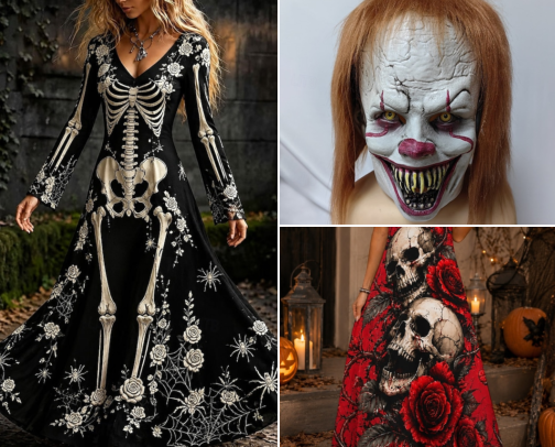 .
🎃 Some of my favourite, spooky, scary Halloween costume finds. cover photo collage