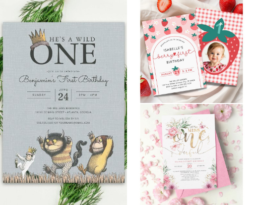 Birthday Invitations cover photo collage