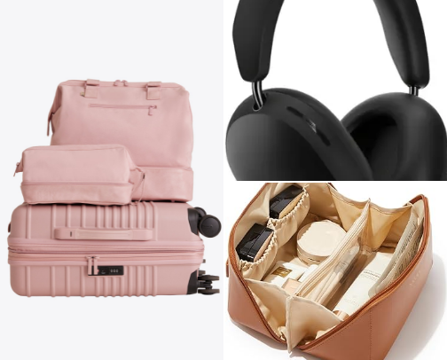 Travel Essentials you need for your next flight ✈️ cover photo collage