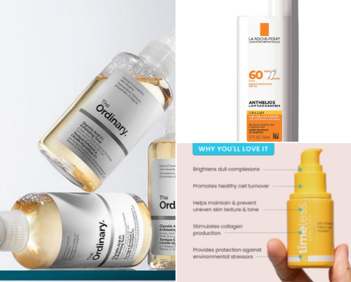 My Holy Grail Skincare I Highly Recommend For Hyperpigmentation cover photo collage