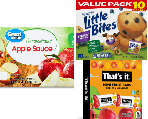 Kids snacks cover photo collage