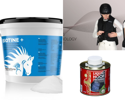 Equestrian items cover photo collage