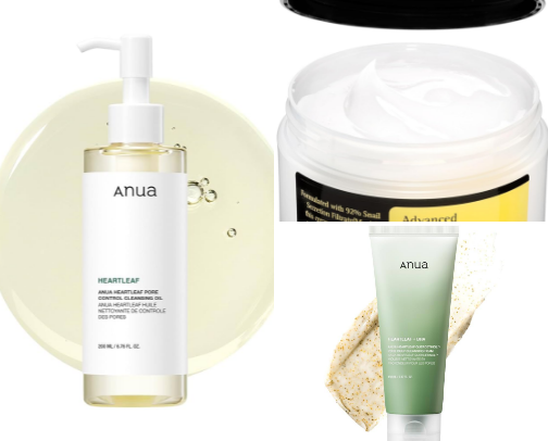 Skincare Routine Products! cover photo collage