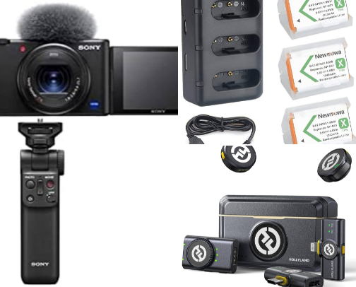 Great equipment for content creators cover photo collage