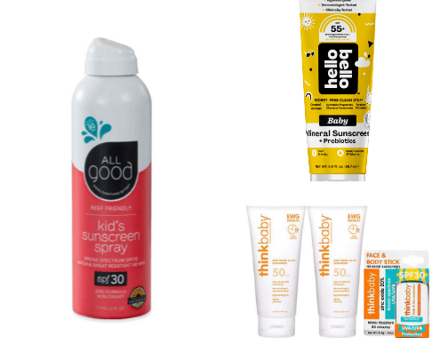 Safe baby products cover photo collage