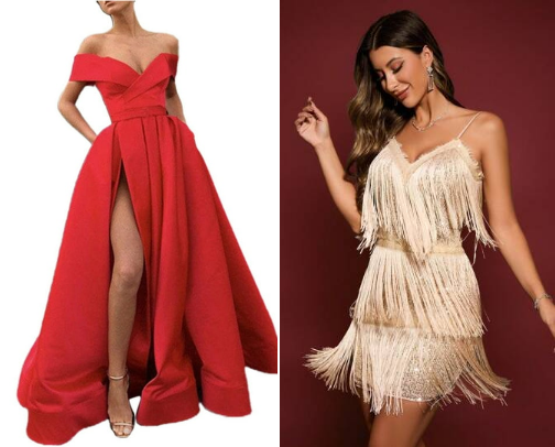 women’s dress cover photo collage