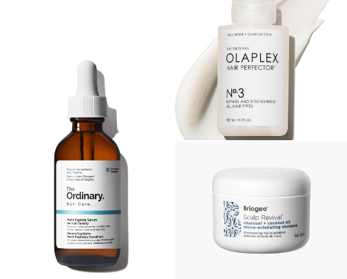 hair care products for men and women (different types of hair) cover photo collage