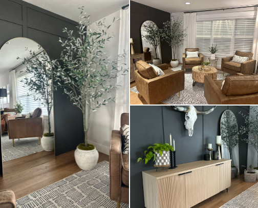 Moody Modern Sitting Room cover photo collage