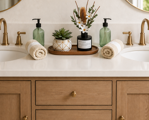 Gathered Goods: Refreshed Vanity cover photo collage