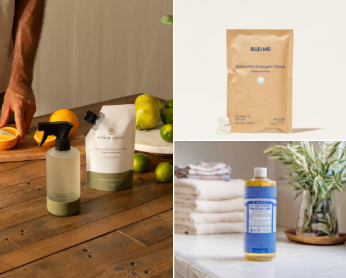 Non-Toxic spring cleaning products 🌿 cover photo collage