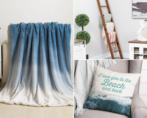 Cozy Home Accents to making a small space feel large! cover photo collage