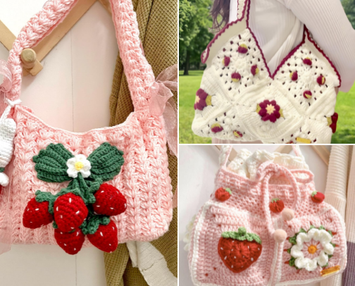 Cute Crochet Bag Must-Haves cover photo collage