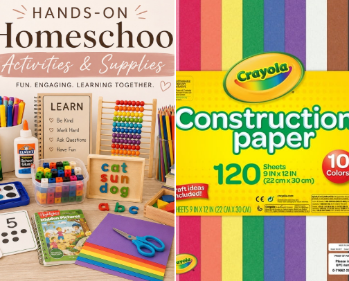 Hands-On Homeschool Activities & Supplies cover photo collage