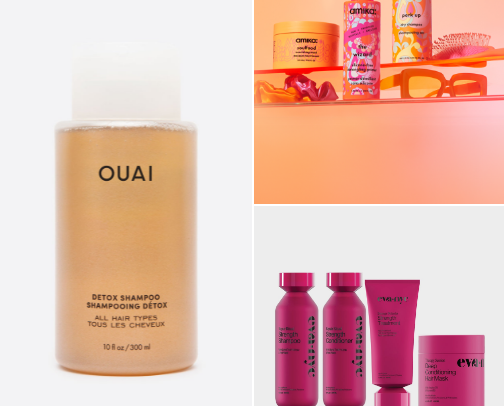 Hair care cover photo collage