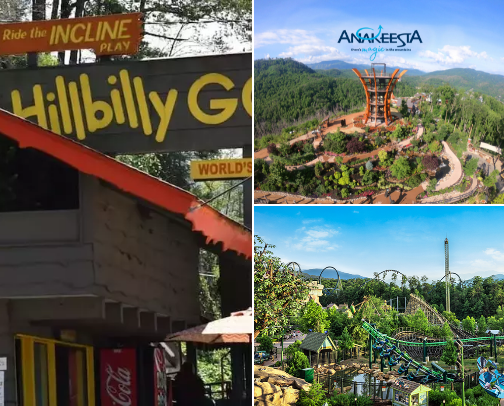 Top Pigeon Forge/Gatlinburg attractions cover photo collage