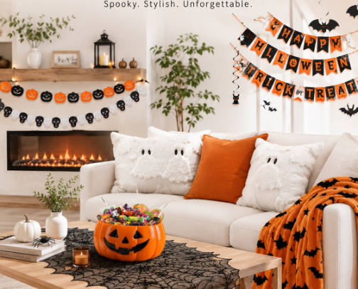 Halloween Decorations You Need in Your Living Room 🍃 cover photo collage