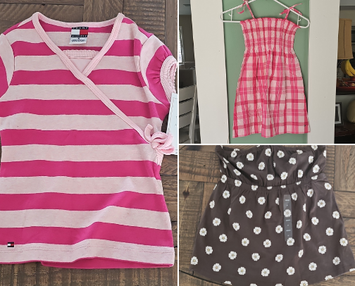 Cute dresses and shirts for little girls cover photo collage