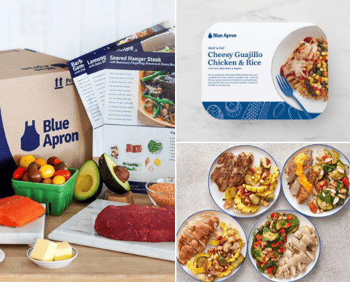 Blue Apron cover photo collage