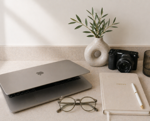 My Daily Used Items As A Freelance Virtual Assistant cover photo collage