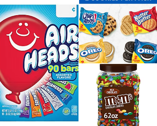 Make your party pop with , candy and Pretzels cover photo collage