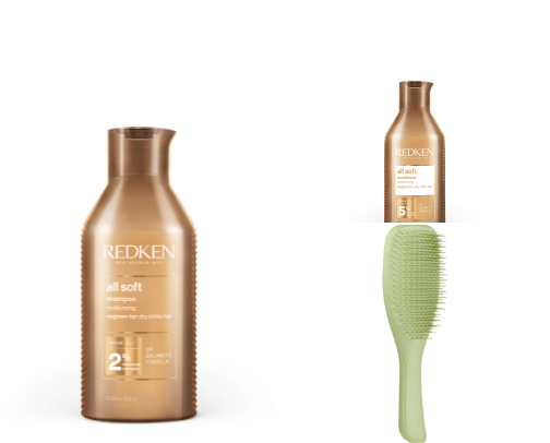 Hair care cover photo collage