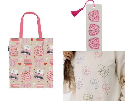 Valentines Gifts for the bookish gal in your life cover photo collage