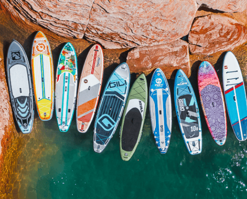 Beginner-friendly stand up paddling gear and locations cover photo collage