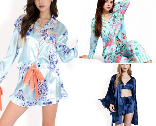 Cute and Elegant sleepwear for women. cover photo collage