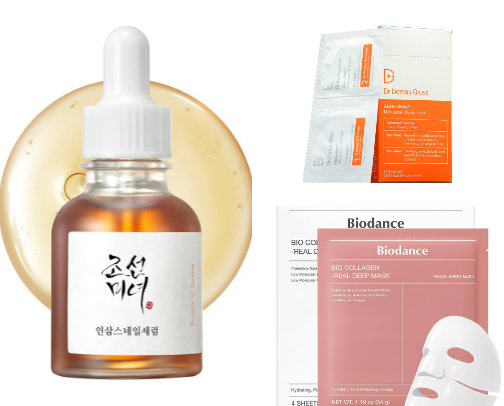 Current skincare routine cover photo collage