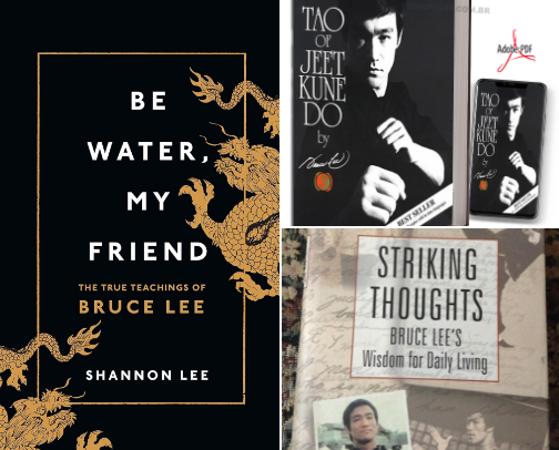 Be Water, My Friend: The Teachings of Bruce Lee for Martial Philosophers cover photo collage