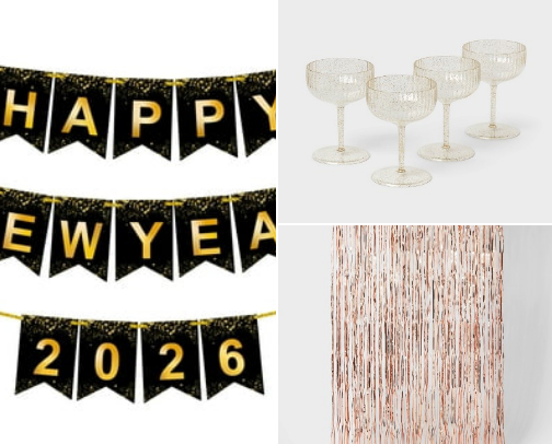 🎆 Affordable New Year’s Eve Decorations That Look Expensive cover photo collage
