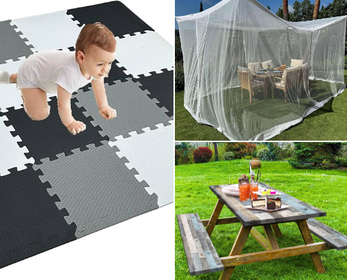Camping with kids cover photo collage