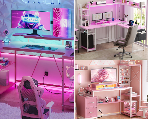 Essentials I'd Actually Purchase for My Dream Pink Home Office 💕 cover photo collage