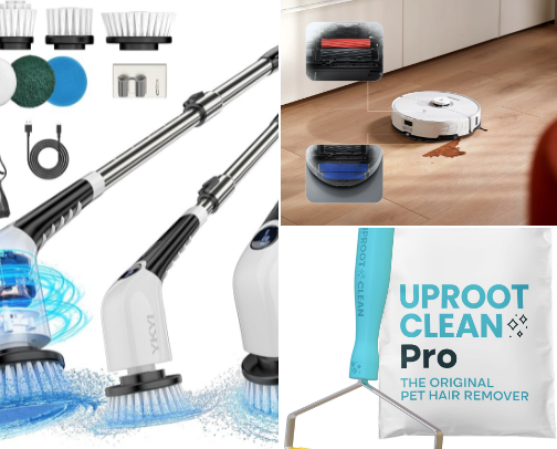 Cleaning hacks cover photo collage