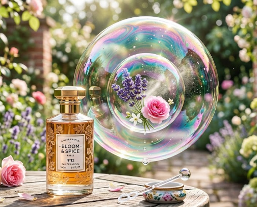 My scent bubble cover photo collage