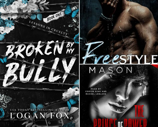 Read Online - Broken by my Bully: A Dark Why Choose MMF/MFM Romance (Lessons in Cruelty Dark Academia series Book 1) dark academia menage reads cover photo collage