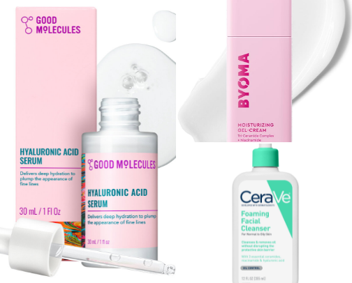 Affordable Skincare Reccomendations cover photo collage