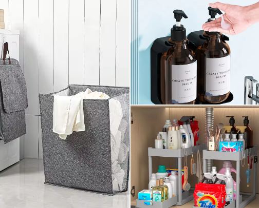MY Bathroom Organization SECRET: AliExpress Finds You MUST Try! 🤩 cover photo collage