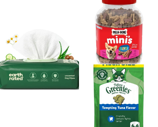 great products for pet hygiene, enrichment & household management of multiple species cover photo collage