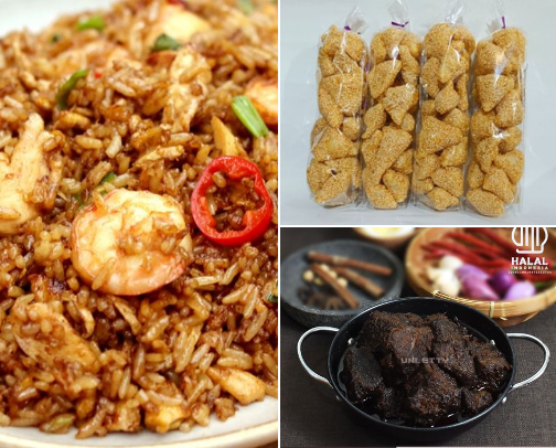 Indonesian food cover photo collage