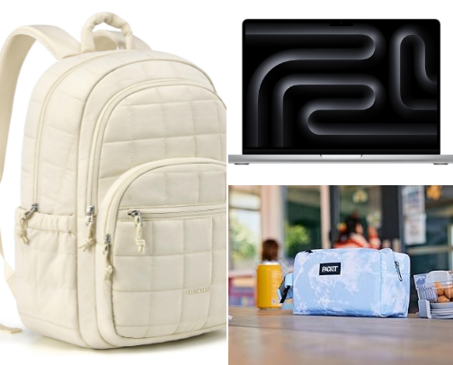 college back to school must haves! 💻 cover photo collage