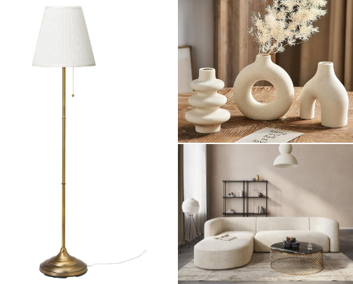 Minimalist home you will find🛋️🪞 cover photo collage