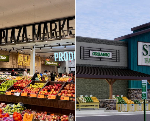 Grocery store cover photo collage