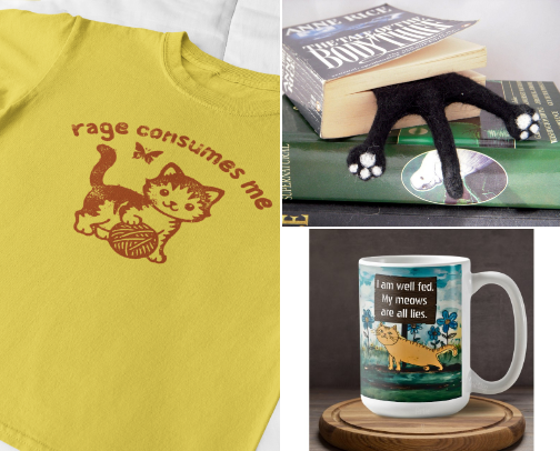 Funny Gifts For People Who LOVE Cats cover photo collage
