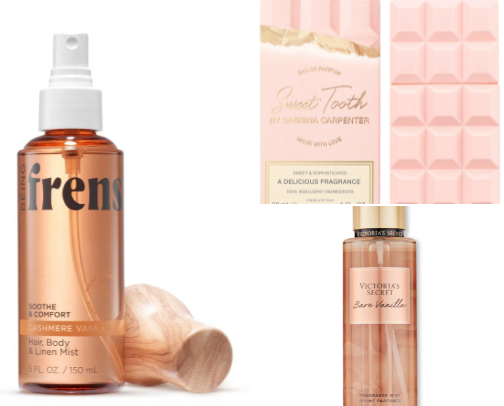 *AFFORDABLE* vanilla perfumes cover photo collage