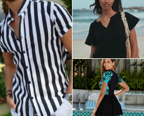 Summer outfits cover photo collage