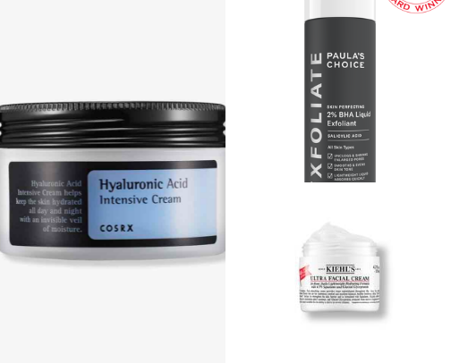 Skincare recs as a 34yr old with normal/combo skin cover photo collage
